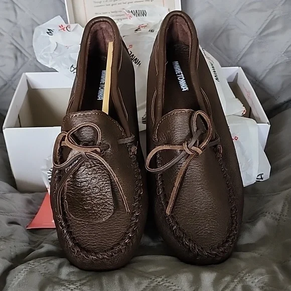 Minnetonka Chocolate Suede Moccasins Men’s Size 11 775x775-41012-3.jpg main image 3